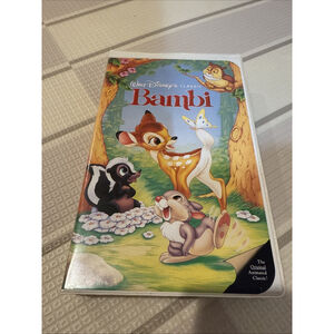 Disney Bambi BLACK DIAMOND SIGNATURE W/HOLOGRAM Vintage VHS!